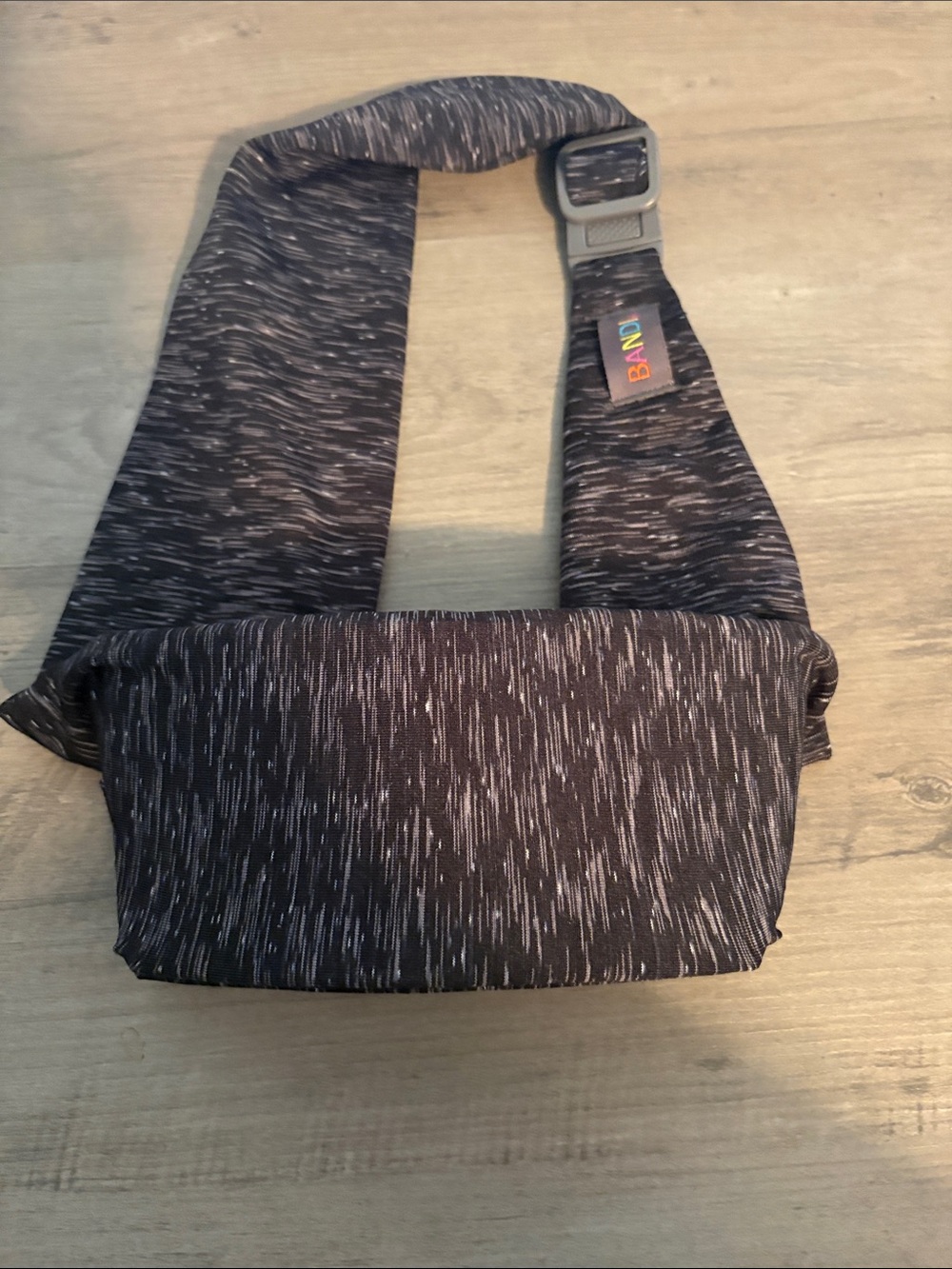 BANDI Heathered black pocketed belt